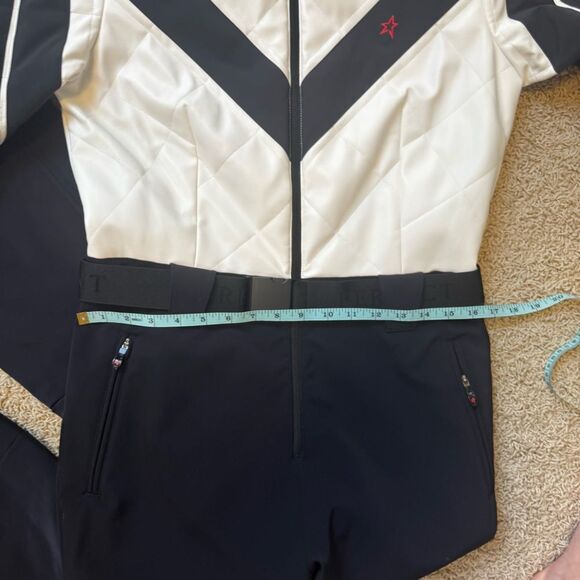 Perfect Moment Ski Suit Jumpsuit Black White Size Large Waterproof Defects - Picture 4 of 14